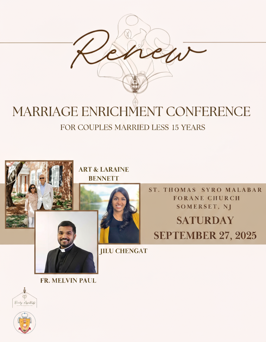 ദാമ്പത്യ നവീകരണ ധ്യാനം സോമർസെറ്റ് ദൈവാലയത്തിൽ സെപ്റ്റംബർ 27ന് 